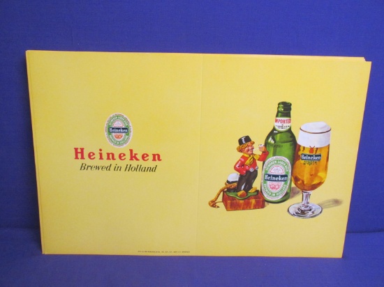 50 NOS Heineken Beer Menu Covers – Each is appx 11” T x 17” W – printed cardboard