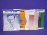 5 Pieces of Vintage Country Sheet Music w/  Artists' Pictures on Covers
