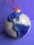 Rowe Pottery Works Holiday Ornament 2000 Peace on Earth