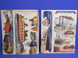 Quaker Puffed Rice Cereal Box Cut-Outs 1930's “Travels With Time” #1 