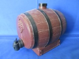 Drink Keg – Marked “Made In Canada” - Plastic Barrel shaped Decanter with Spigot