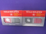 2 Sealed Sets of Texas Hold-em  Playing Cards (2 Decks each set)