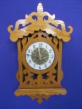 Gingerbread  Wall Clock – 18” L  x 6” W x 3” Deep Appx