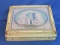 Vintage Jewelry Box with Hinged Lid – Courting Scene – Mirror in Lid – 10 1/2” x 8 1/2”