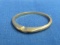 14 Kt Gold Ring – Size 9 – Marked & Tested – Weight is 1.9 grams