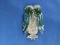 Fun Rhinestone/Crystal Owl Pin/Brooch – Made in Austria – 1 1/2” long