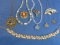 Vintage Jewelry: Necklaces & Pins – Rhinestone Ladybug Pendant – Glass Beads