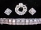 Beautiful Weiss  Brooch, Rhinestone Bracelet & Clip Earrings Set
