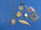 Costume Jewelry: Pins – Necklaces – Ring size 7.5 – Some vintage