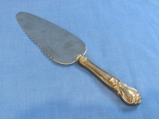 Cake/Dessert Server with Ornate Sterling Silver Handle – 9 1/2” long