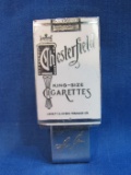 Silvertone Metal Money Clip “Chesterfield Cigarettes” - 2 1/8” long