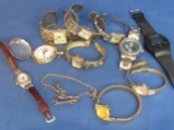 Mixed Lot of Watches for Parts or Repair – Fossil – Gruen & more