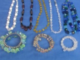 Lot of Glass Beaded Necklaces (Most Vintage) – 3 Beaded Bracelets