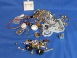 Mixed Lot of Costume Jewelry: Necklaces, Bracelets, Earrings – Some Nice Pieces