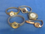 Lot of Watches: Wittnauer is currently running – Vintage Bulova – Timex – Pendant