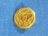 Vintage Dayton's Department Store 15 year Pin – 14 Karat Gold Top  1.3 grams