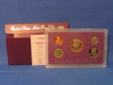 United States Mint Proof Set – 1989 – In Hard Case & Envelope