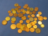 Mixed Lot of Foreign Coins: Oldest is 1910 Philippines – Many copper look