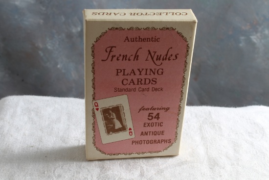 Vintage Authentic French Nudes Playing Cards Standard 54 Card Deck