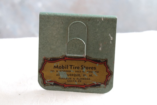 Old Mobile Tire Stores Santa Fe New Mexico Advertising Metal Car Window  Holder