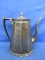 Vintage EPNs Chased 10-Sided Coffee Pot Marked J a crown & F EP-NS 5504