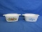 2 Square Corning Ware 2 ¾ Cup Bowls – Range, Oven, Microwave  safe