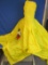 Mickey Mouse Rain Poncho – Adult Sized – Yellow Plastic – Used