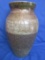Artisinal Salt Glazed Jar w/ Lid – Bottom signed D. Seely 1 77