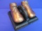 Vintage Baby Shoes Bookends – Copper-tone