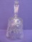Crystal Bell  - Stands appx 6 1/4” T