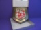 Wadsworth Coat of Arms Plaque -3-D coat of Arms mounted on wooden Shield 8”x 10”