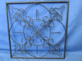 Black Metal Wall- Hanging – Looks like a Wire  Trivet -14” Square