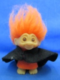 Witch Wanda © DAM Norfin Troll Doll 3” T  - Brown eyes, Orange Hair – Felt Costume