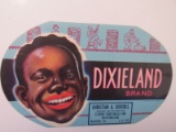 Black Americana – Crate Label – Dixieland Brand  Florida Vegetables & Watermelon