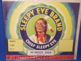Native American – Crate Label – Sleepy Eye Brand  – 30 Dozen Eggs