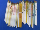 Lot of 39 Wooden Pencils Advertising Seed Corn, Livestock Feeds etc.