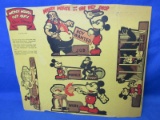 1934 © Walt Disney Post Toasties Mickey Mouse Cereal Box Cut-outs (uncut)