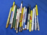 16 Mechanical Pencils with Vintage Adbertising Seed Corn & Other Ag