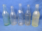 5 Vintage Soda Bottles  - Please see photos