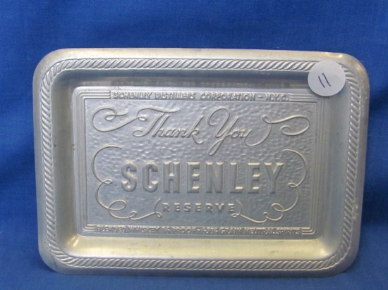 Schenley Whiskey Aluminum Tip Tray