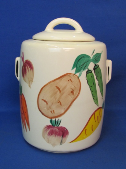 McCoy Pottery Cookie Jar – Hand Painted Vegetables – 9 1/2” tall