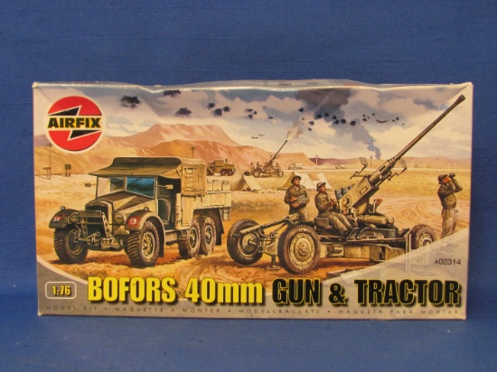 Airfix Model Kit – Bofors 40mm Gun & Tractor – 1:76 Scale – No instructions