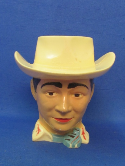 Plastic Roy Rogers “King of the Cowboys” Mug by F&F Mold & Die Works – Made in USA