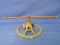 Beautiful Vintage Lawn Sprinkler  - 7 ¼ “ Round Base Features 2 A-s that hold up the