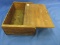 Vintage Wooden Box with sliding lid 10 1/2” L x 6 1/2” W x 3” Deep