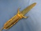 Viking Knife ?  Hand Made Dagger with Brass “Horns”  for a hilt – 14” L w/ Handle