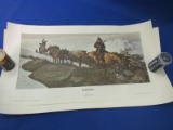 3 John Clymer Western Art Prints (Rolled)  Each is  8 1/2” T x 16” L