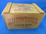 Replica 1933 Post Prohibition Wooden Crate –  Budweiser – With Certificate (for beer)