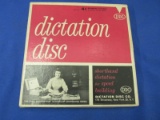 Vintage Dictation Disc 45's – Practice for aspiring typists to develop shorthand speed