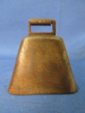 Vintage Cow Bell – Bell is 2” T plus handle- Sides are 1 3/4” deep x 2 1/1” W
